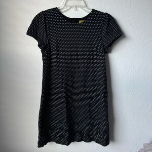 Anthropologie Mauve Polka Knee High Dress